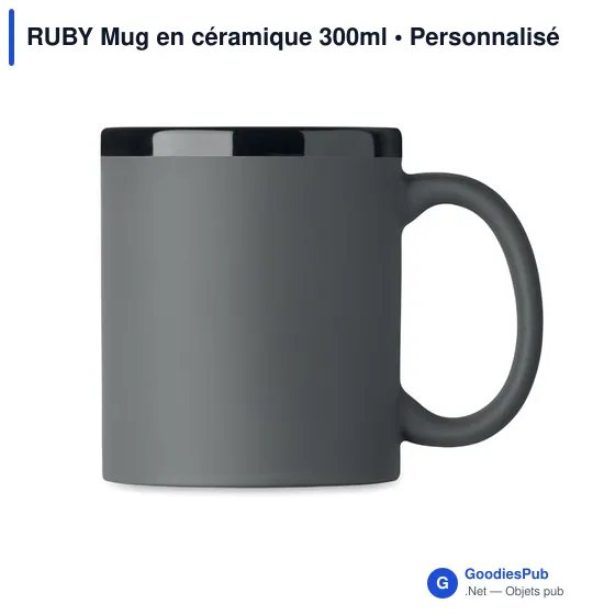 Mug en céramique personnalisable RUBY avec logo - Image 5