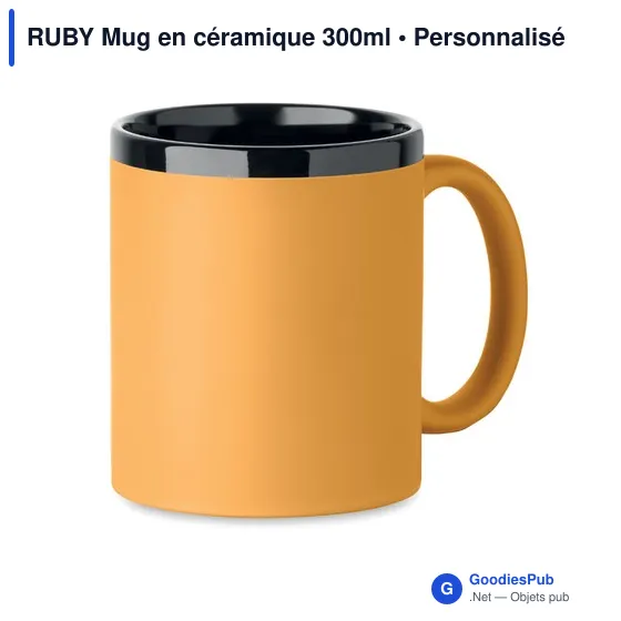 Mug en céramique personnalisable RUBY avec logo - Image 6