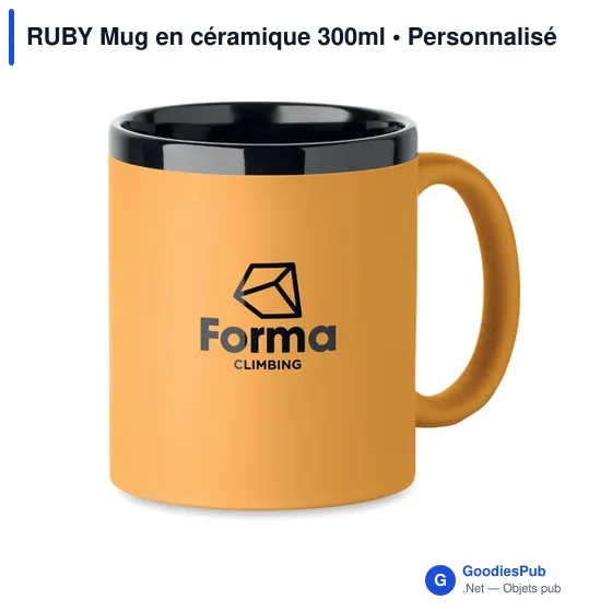 Mug en céramique personnalisable RUBY avec logo - Image 7