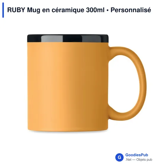 Mug en céramique personnalisable RUBY avec logo - Image 10