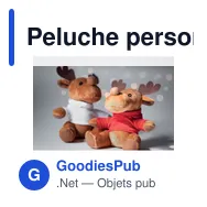 Peluche personnalisable Renne avec capuche - RUDOLPHavec logo - Miniature 5