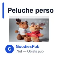 Peluche personnalisable Renne avec capuche - RUDOLPHavec logo - Miniature 6