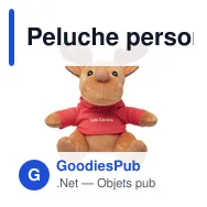 Peluche personnalisable Renne avec capuche - RUDOLPHavec logo - Miniature 7