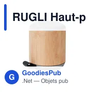 RUGLI Haut-parleur sans fil en bambou - Miniature 1