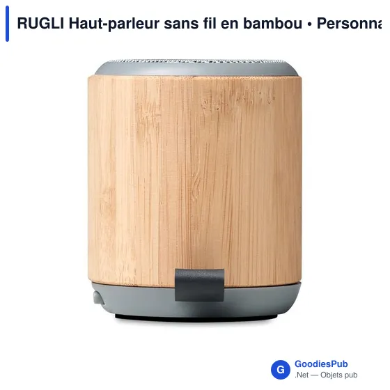 RUGLI Haut-parleur sans fil en bambou - Image 5