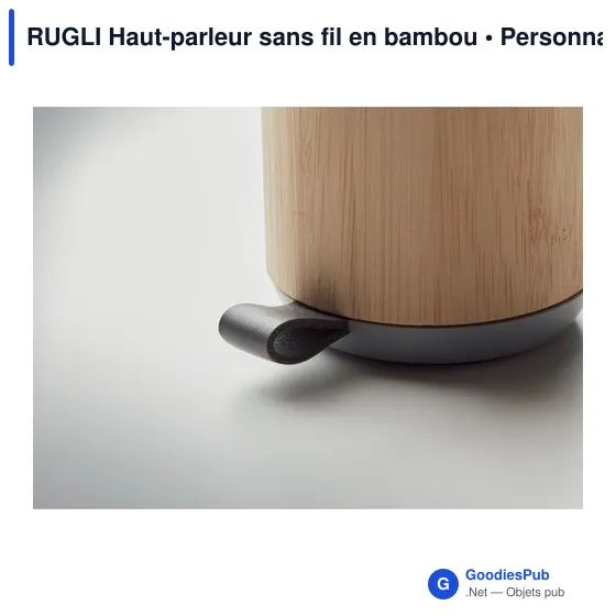 RUGLI Haut-parleur sans fil en bambou - Image 7