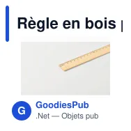 Règle en bois personnalisable 30 cm avec logo - RULER30 - Miniature 3