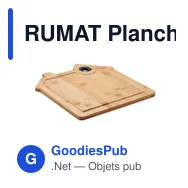 RUMAT Planche à découper en bambou - Miniature 1