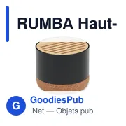 RUMBA Haut-parleur en liège et alu - Miniature 1