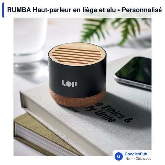 RUMBA Haut-parleur en liège et alu - Image 2