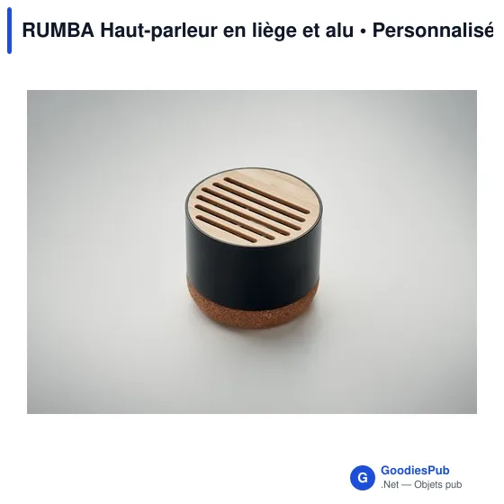 RUMBA Haut-parleur en liège et alu - Image 4