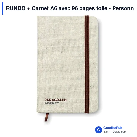 Carnet A6 personnalisable avec logo pour entreprises - Image 4