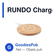 RUNDO Chargeur sans fil en bambou - Miniature 6