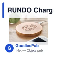 RUNDO Chargeur sans fil en bambou - Miniature 7