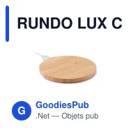RUNDO LUX Chargeur sans fil en bambou 15W - Miniature 1