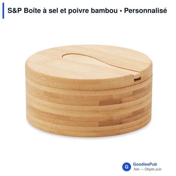 S&P Boîte à sel et poivre bambou - Image 3