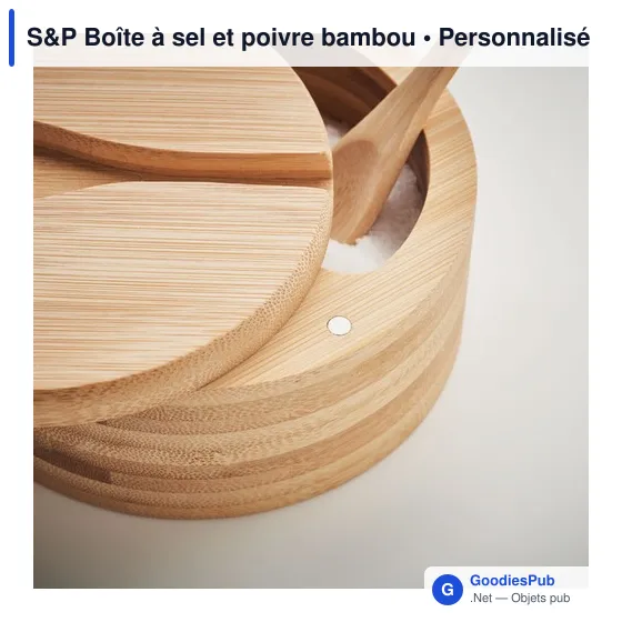 S&P Boîte à sel et poivre bambou - Image 4
