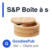S&P Boîte à sel et poivre bambou - Miniature 5
