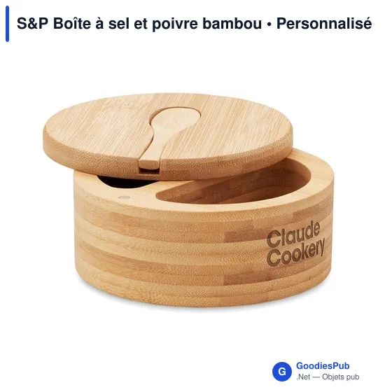 S&P Boîte à sel et poivre bambou - Image 5