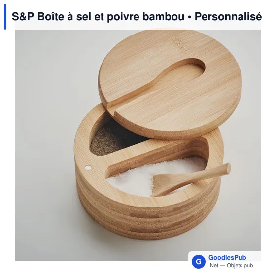 S&P Boîte à sel et poivre bambou - Image 6
