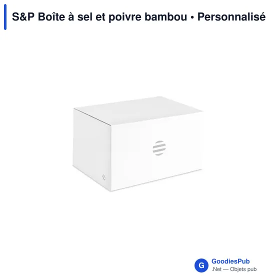 S&P Boîte à sel et poivre bambou - Image 7