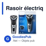 Rasoir électrique personnalisable Philips en ABS noir avec logo - S3341 - Miniature 2