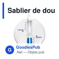 Sablier de douche personnalisable avec logo - Alaya - Miniature 2
