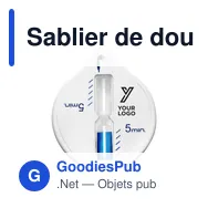 Sablier de douche personnalisable avec logo - Alaya - Miniature 5
