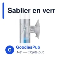 Sablier en verre personnalisable avec logo - modèle Mia - Miniature 4