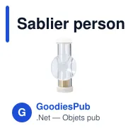 Sablier personnalisable Tinix avec logo - Accessoire de salle de bains - Miniature 4