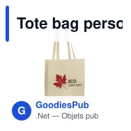 Tote bag personnalisable à soufflet en coton OEKO-TEX® 38x10x42 cm avec logo - Écru - Miniature 1