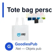 Tote bag personnalisable à soufflet en coton OEKO-TEX® 38x10x42 cm avec logo - Couleurs - Miniature 1
