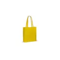 Variante Jaune - Tote bag personnalisable à soufflet en coton OEKO-TEX® 38x10x42 cm avec logo - Couleurs