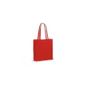 Variante Rouge - Tote bag personnalisable à soufflet en coton OEKO-TEX® 38x10x42 cm avec logo - Couleurs