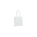 Variante Blanc - Tote bag personnalisable à soufflet en coton OEKO-TEX® 38x10x42 cm avec logo - Couleurs