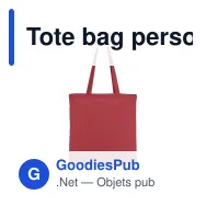 Tote bag personnalisable en coton OEKO-TEX® 140 g/m² 38x42 cm avec logo - Couleurs - Miniature 5
