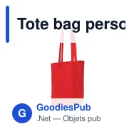 Tote bag personnalisable en coton OEKO-TEX® 140 g/m² 38x42 cm avec logo - Couleurs - Miniature 7