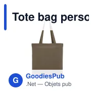 Tote bag personnalisable en coton OEKO-TEX® 140 g/m² 38x42 cm avec logo - Couleurs - Miniature 8