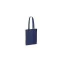 Variante Bleu foncé - Tote bag personnalisable en coton OEKO-TEX® 140 g/m² 38x42 cm avec logo - Couleurs