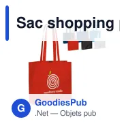 Sac shopping personnalisable en coton OEKO-TEX® 40x10x35 cm avec logo - Couleurs - Miniature 1
