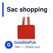 Sac shopping personnalisable en coton OEKO-TEX® 40x10x35 cm avec logo - Couleurs - Miniature 2