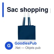 Sac shopping personnalisable en coton OEKO-TEX® 40x10x35 cm avec logo - Couleurs - Miniature 5