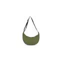 Variante Vert olive - Sac bandoulière demi-lune personnalisable R-PET 600D enduit PU avec logo
