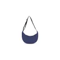 Variante Bleu foncé - Sac bandoulière demi-lune personnalisable R-PET 600D enduit PU avec logo