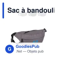 Sac à bandoulière personnalisable en R-PET 5 L avec logo - 37 x 10 x 16 cm - Miniature 1
