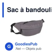Sac à bandoulière personnalisable en R-PET 5 L avec logo - 37 x 10 x 16 cm - Miniature 3