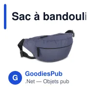 Sac à bandoulière personnalisable en R-PET 5 L avec logo - 37 x 10 x 16 cm - Miniature 4