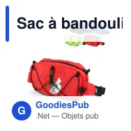 Sac à bandoulière personnalisable en R-PET à cordon de serrage avec logo - Miniature 1