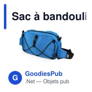 Sac à bandoulière personnalisable en R-PET à cordon de serrage avec logo - Miniature 3