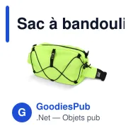 Sac à bandoulière personnalisable en R-PET à cordon de serrage avec logo - Miniature 4